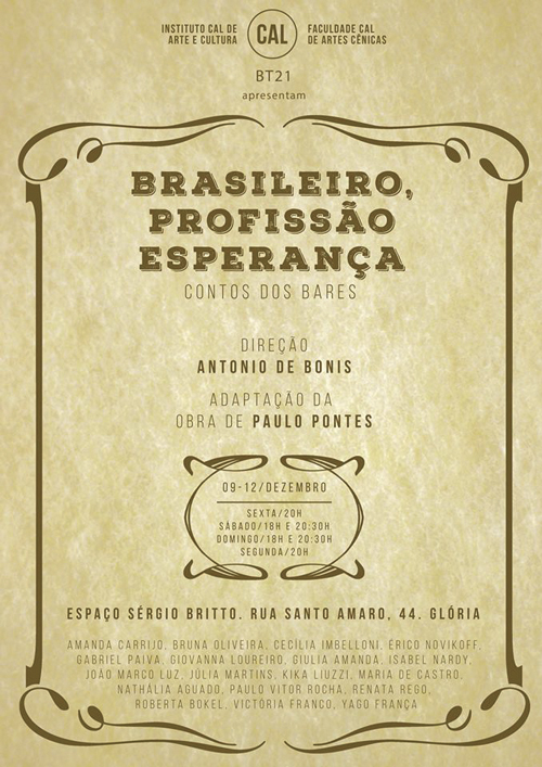 BRASILEIRO, PROFISSÃO ESPERANÇA